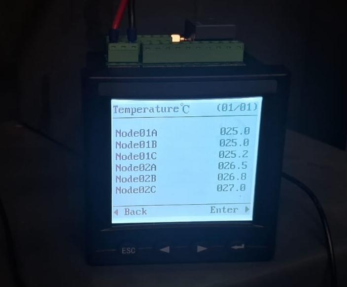 Bus Bar temperature monitoring systems