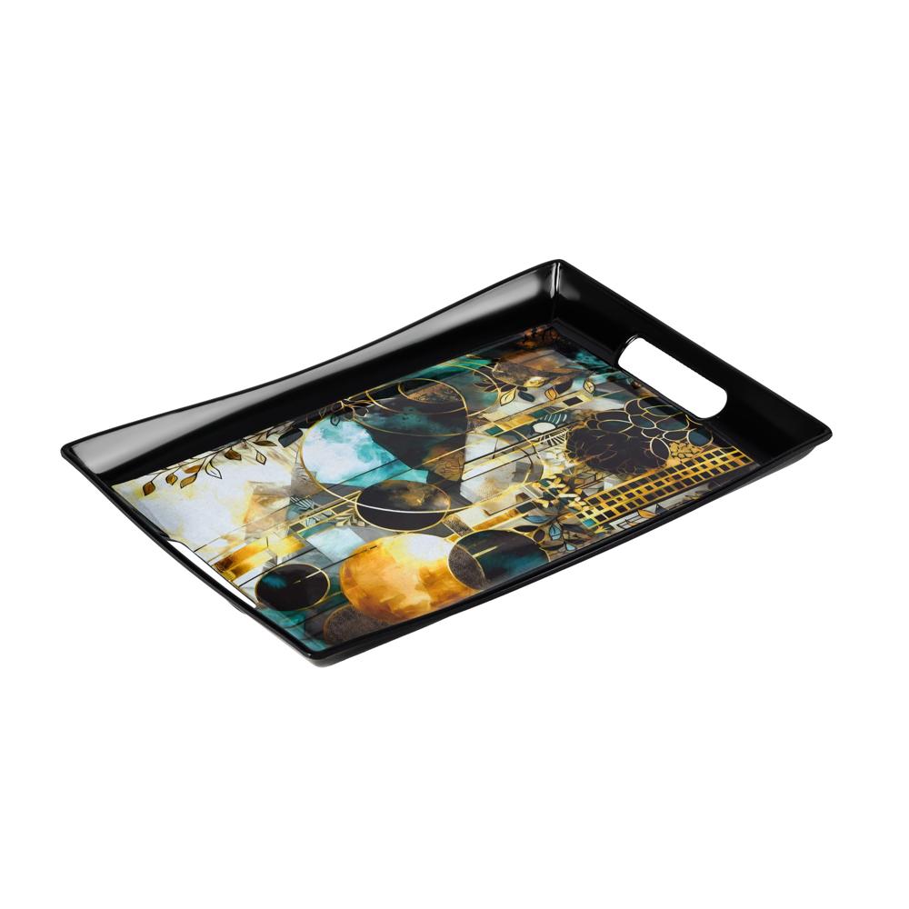 Lovely Trays - White Glossy Printed Finish | High-quality Design For Elegant Home Decor And Event Presentation