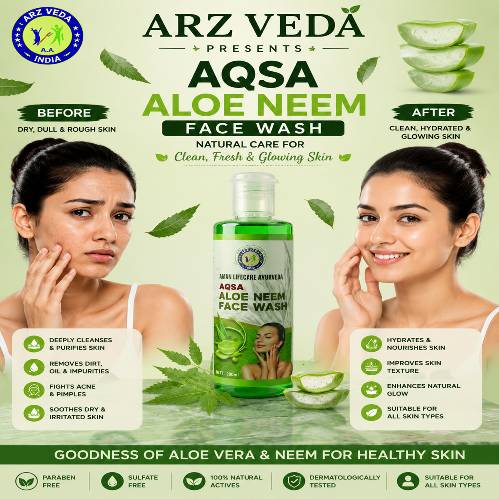 Aqsa Aloe Neem Facewash