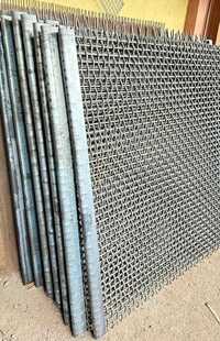 Wire Mesh Jali - Galvanized Mild Steel, 3ft X 8ft, 14 Gauge, Cut Edge Finish, Custom Aperture