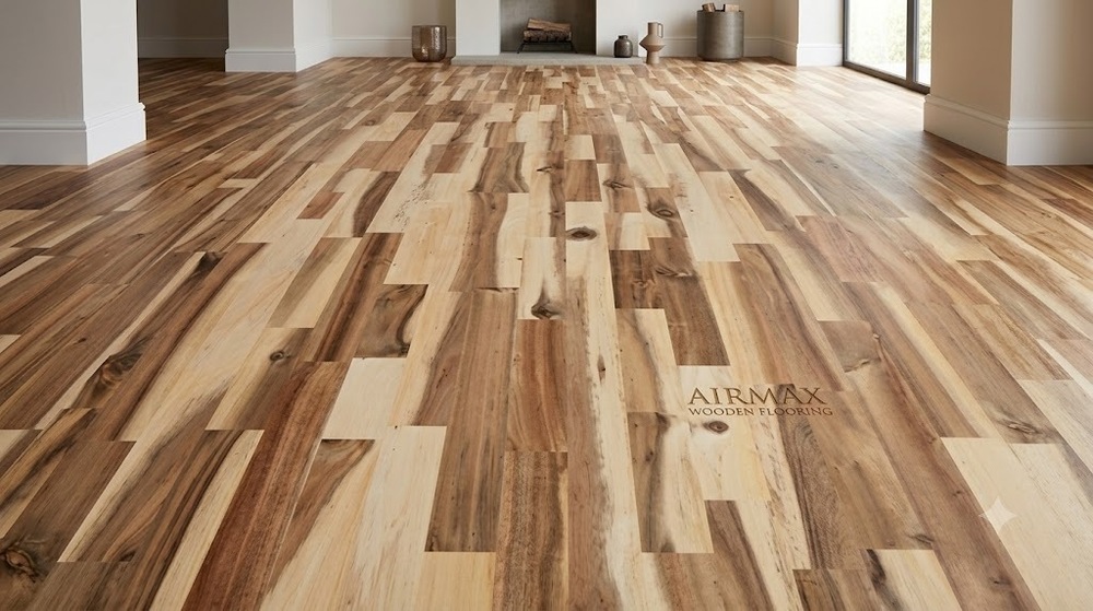 Airmax Wooden Flooring - Color: Multi-Tone Natural Beige And Brown