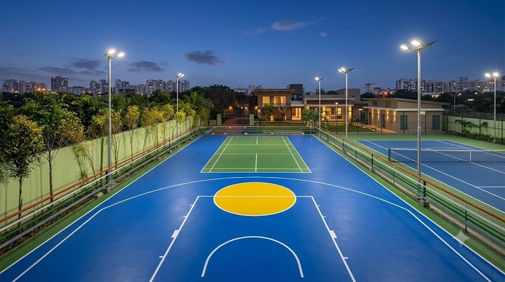 Polyflex Pu Sports Flooring - Color: Blue