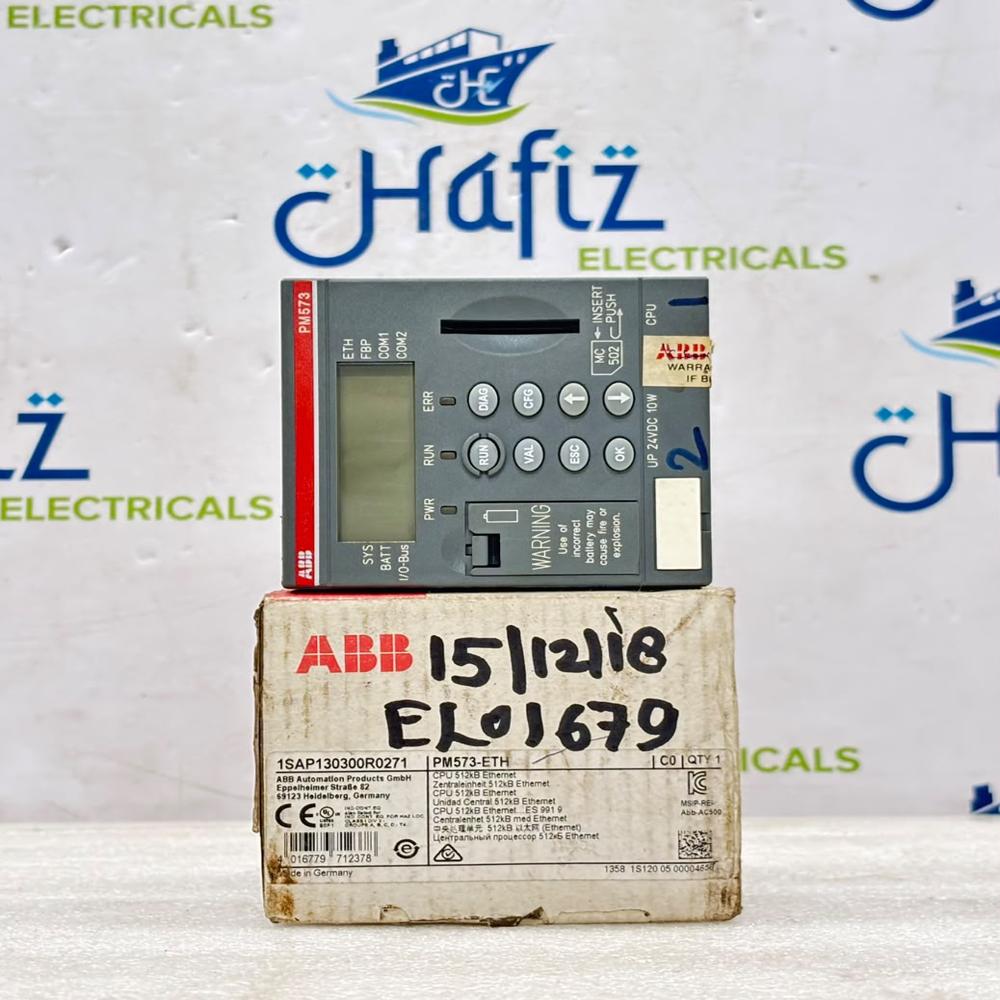 ABB 1SAP130300R0271 PM573-ETH A7 ETHERNET CPU UNIT