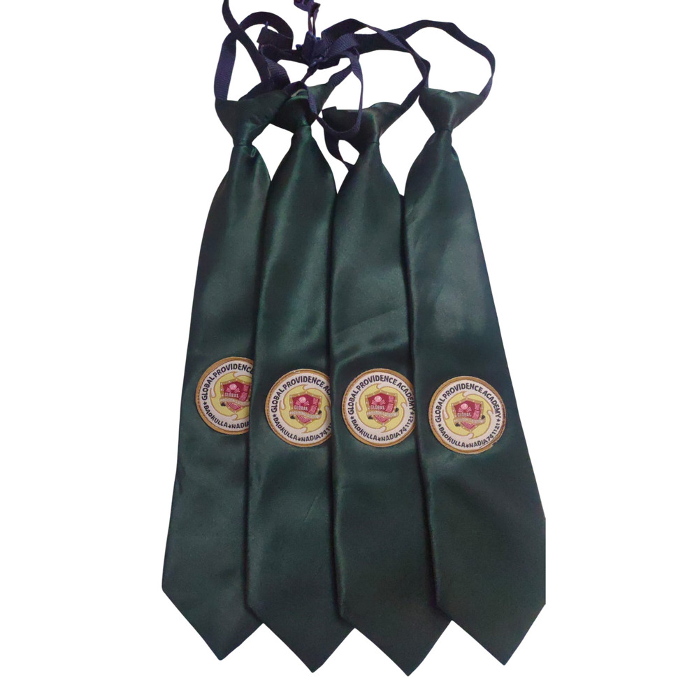 Green Satin Uniform Tie