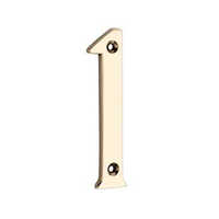 Np-151 Numerical Brass Escutcheons - Solid Brass, 75mm, Polished Gold | Weather Resistant, Tamper-resistant Screws, Customizable