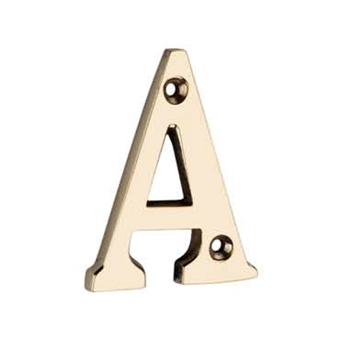 NP-161 Alphabet Brass Escutcheons
