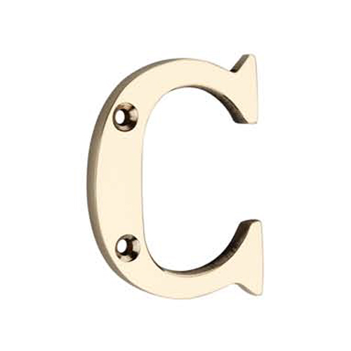 NP-163 Alphabet Brass Escutcheons