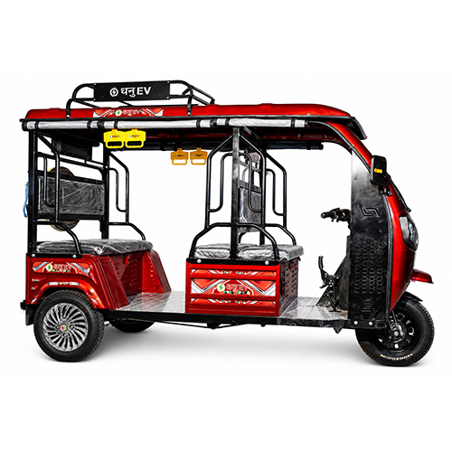 Red Electric Rickshaws