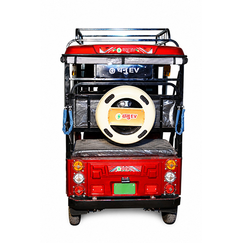 Red Electric Rickshaws
