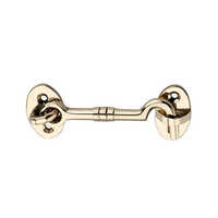 Np-601 Cabin Hook Gate And Window Parts - Brass, 3/4/6 Inch, Polished Gold Finish | Corrosion Resistant, Oval Base, Left/right Hand Use
