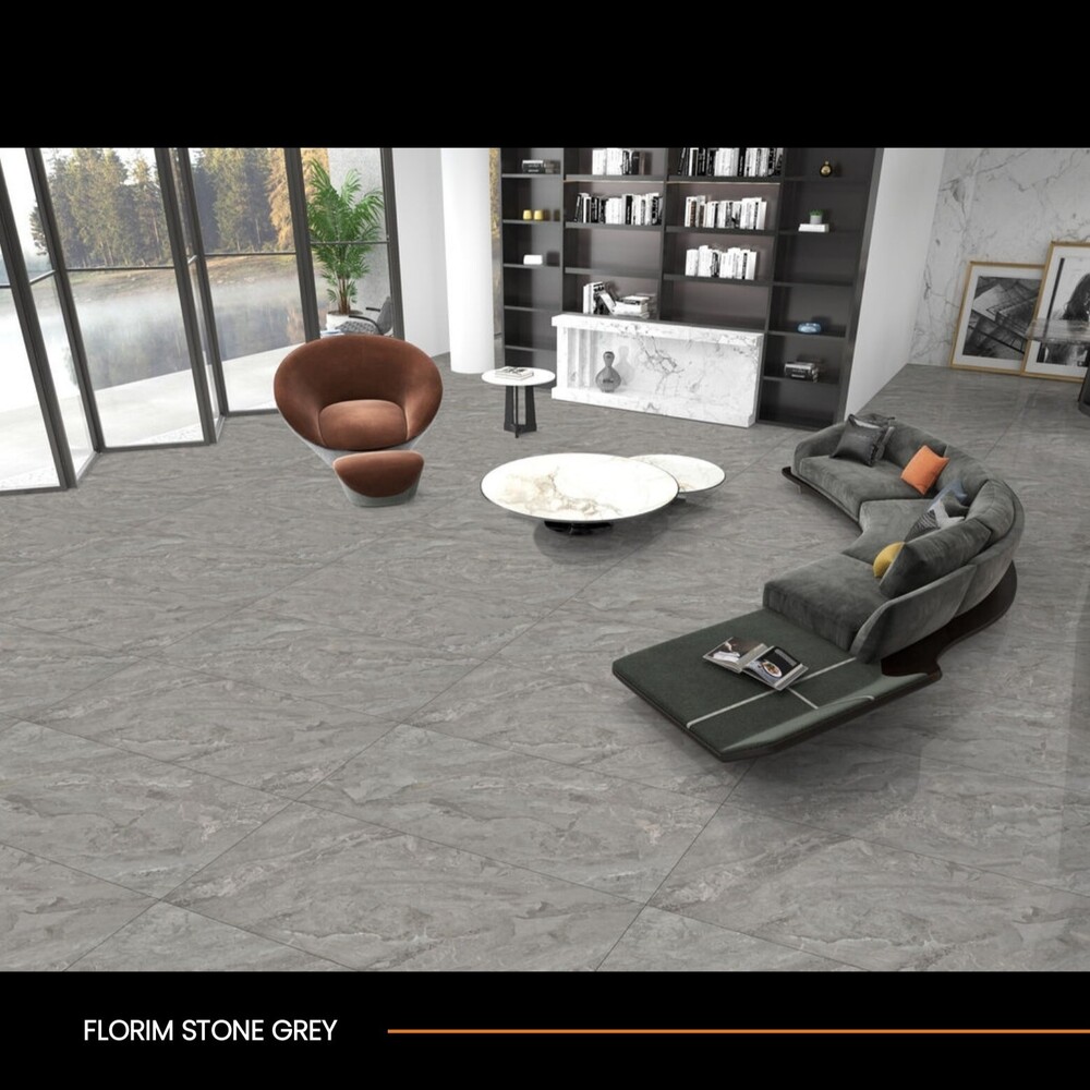 Digital Vitrified Tiles - Color: Light Grey