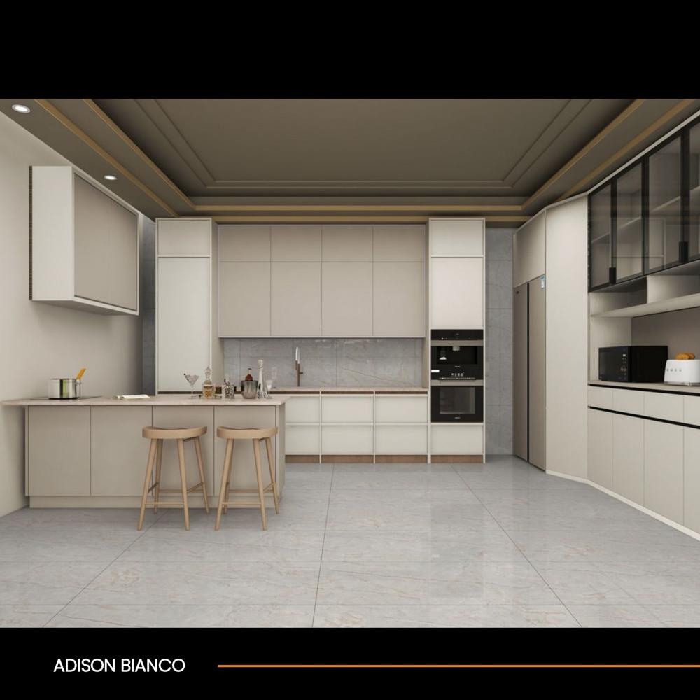 Digital Vitrified Tiles - Color: Light Grey