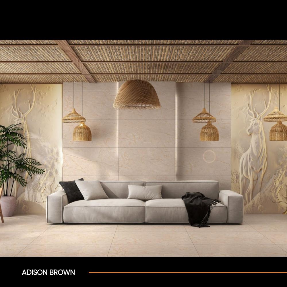 Digital Vitrified Tiles - Color: Light Grey