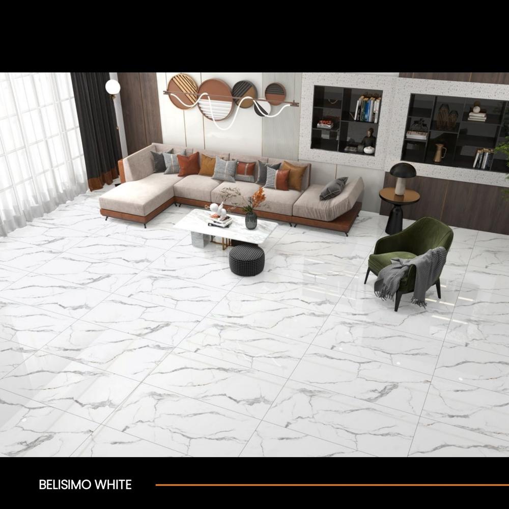 Designer Vitrified Tiles - Color: Light Blue