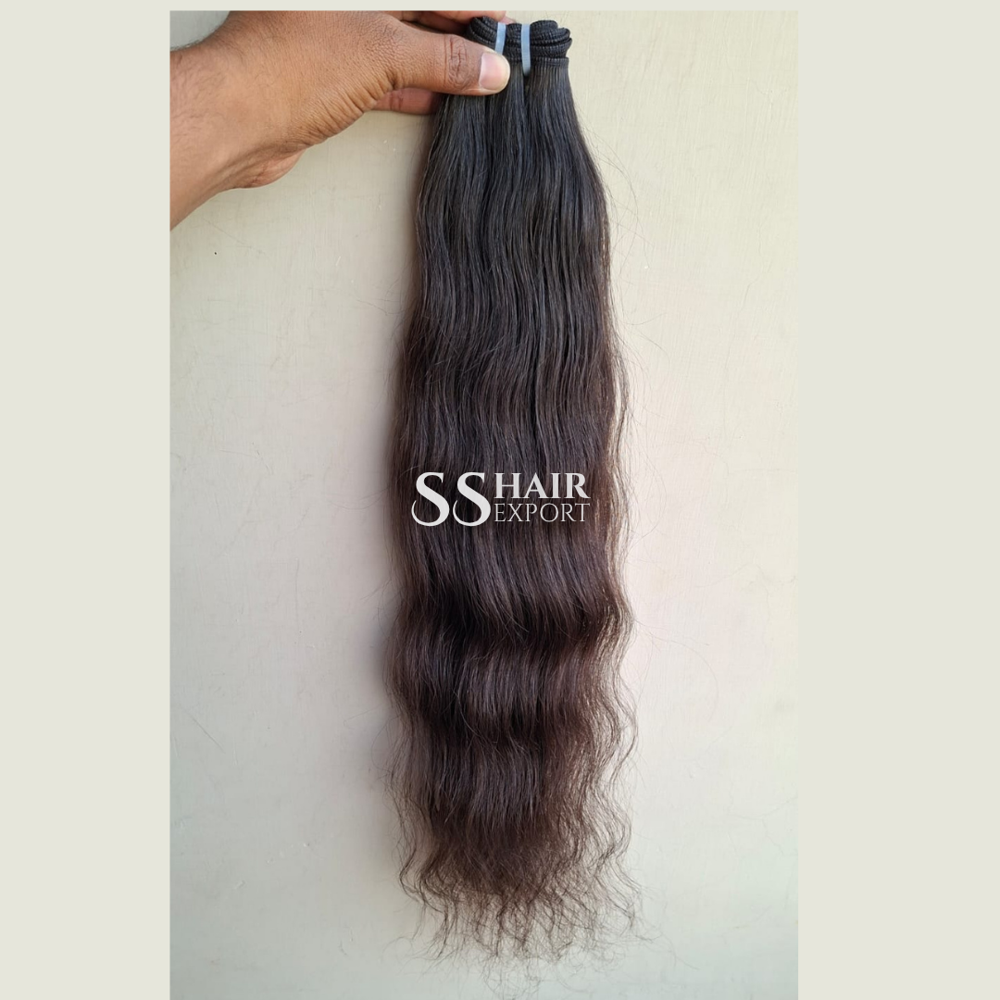 Natural Wavy Hair Bundles Human Hair Sew In Weave Weft Extensions