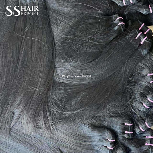 Machine Weft Hair Extensions Silky Indian Human Hair Bundle sew in weave