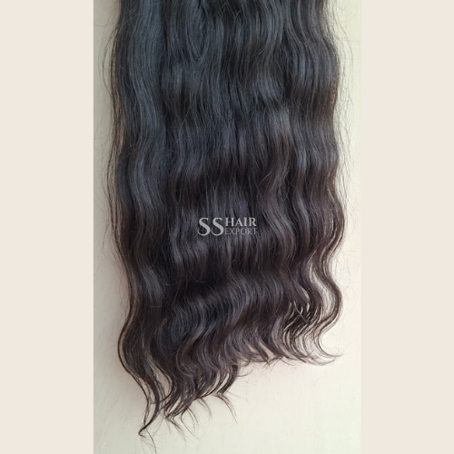 Salon Ready Human Hair Bundle Sewn In Weaves Weft Extensions for Thin Hair