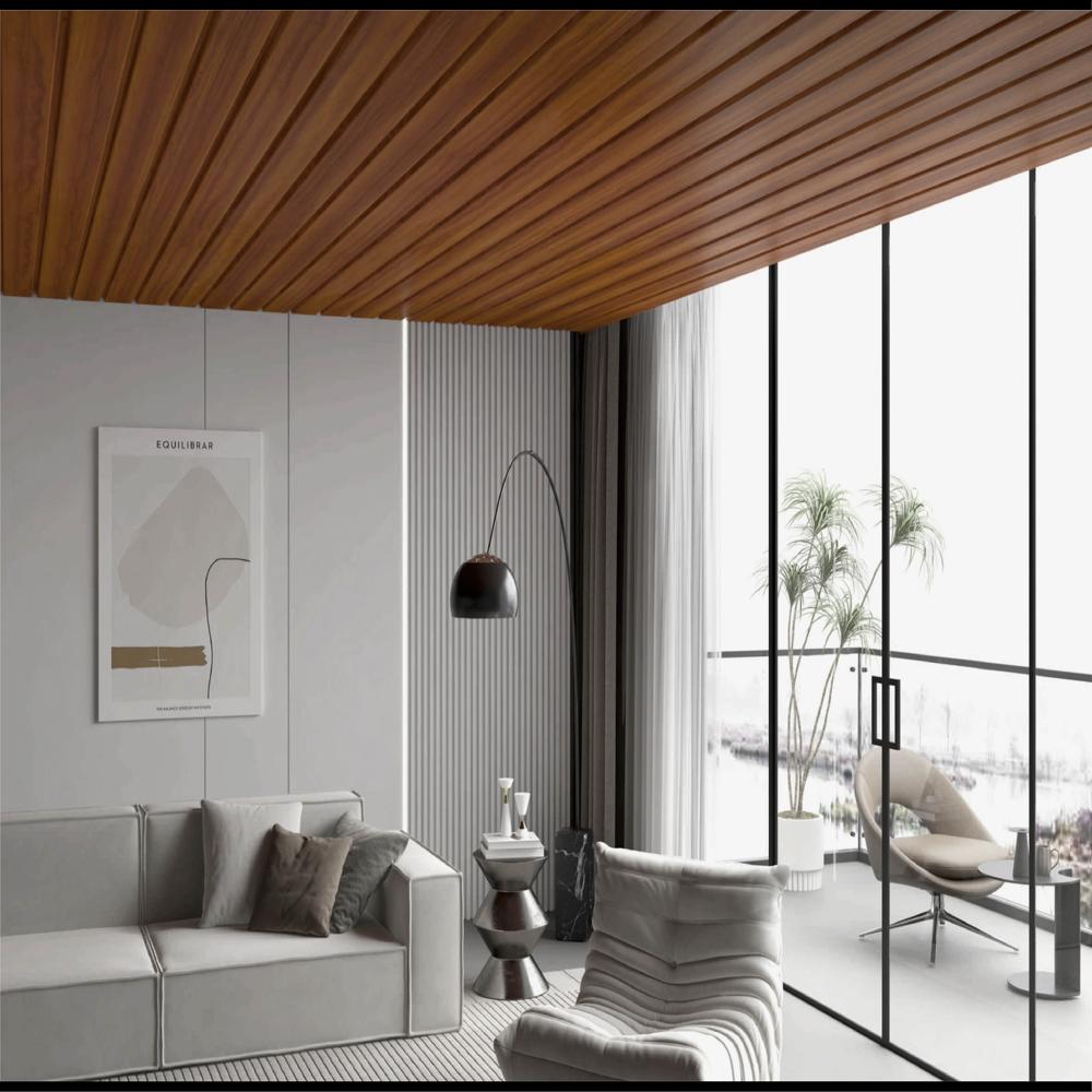 Wood Texture Soffit Panel - Color: Brown