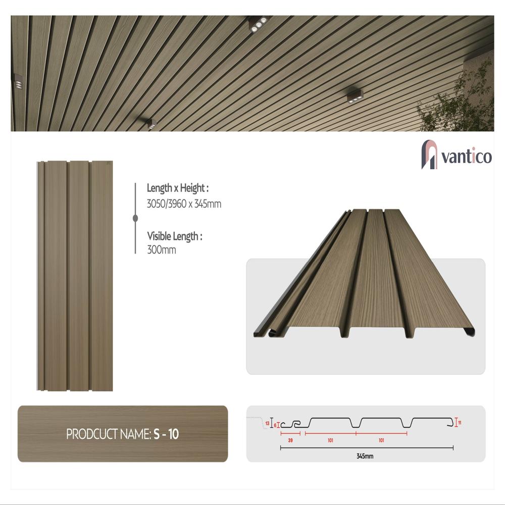 Wooden Finish Soffit Panel