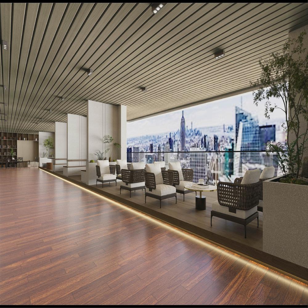 Wooden Finish Soffit Panel
