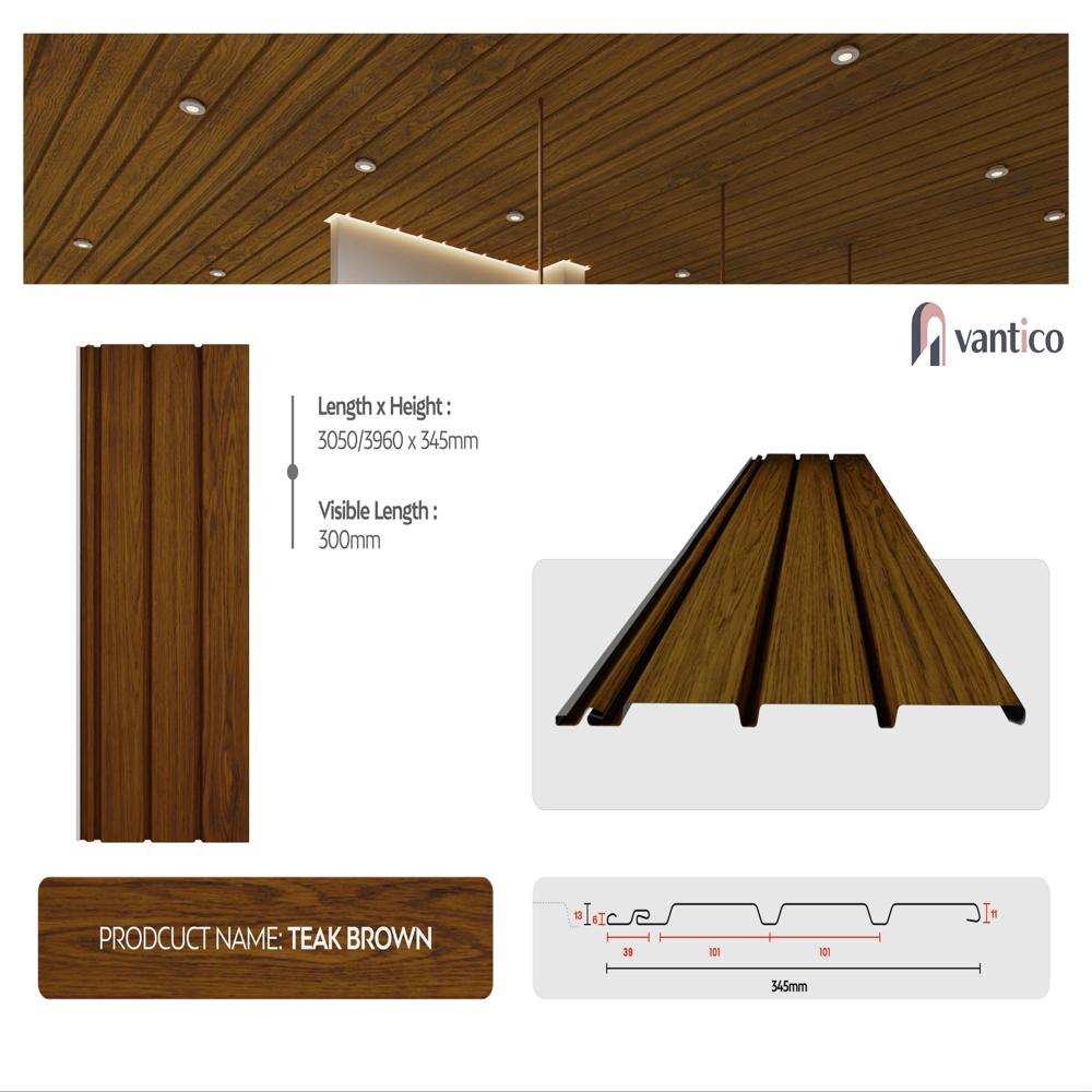 Soffit Panel - Advantage: Elegant Wood Texture Finish