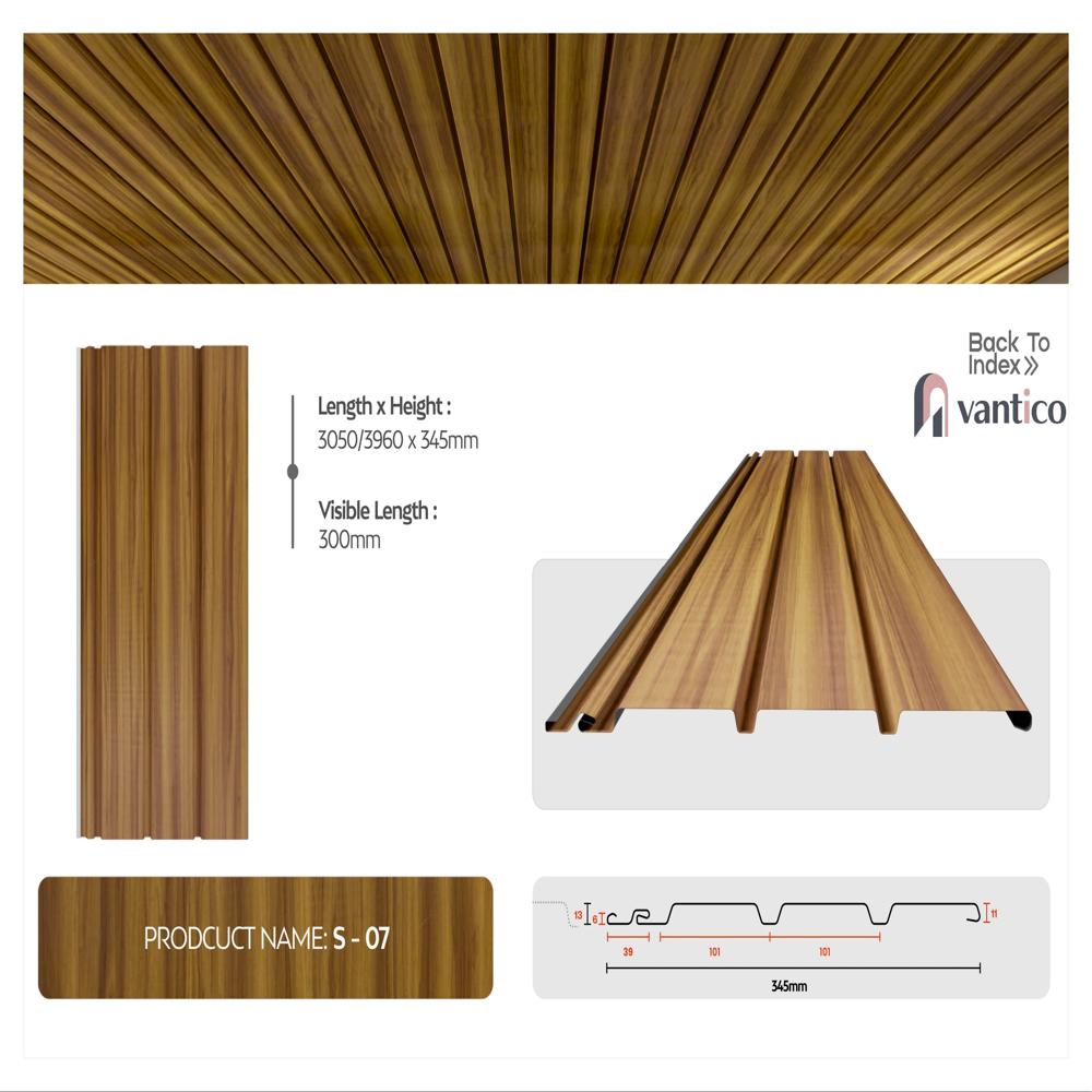 Vantico Soffit Panel - Advantage: Elegant Wood Texture Finish