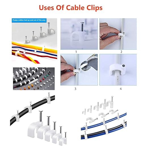 PVC Sedal - Nail Cable Clip 25 MM