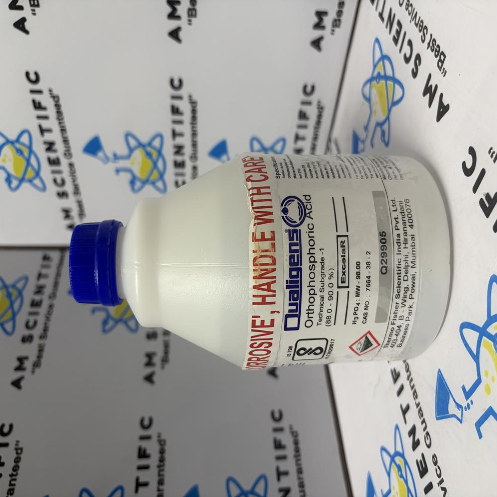 Orthophosphoric Acid 88% ER Qualigens, 500ml
