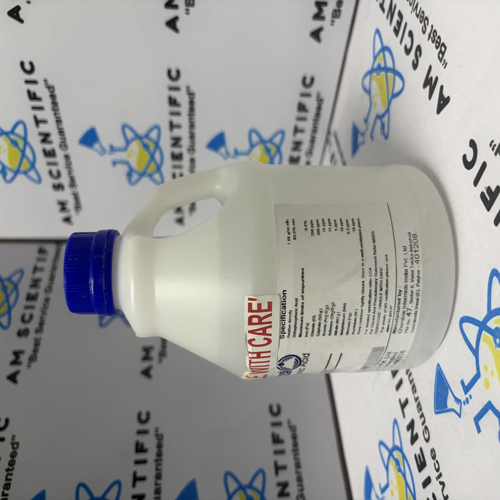 Orthophosphoric Acid 88% ER Qualigens, 500ml