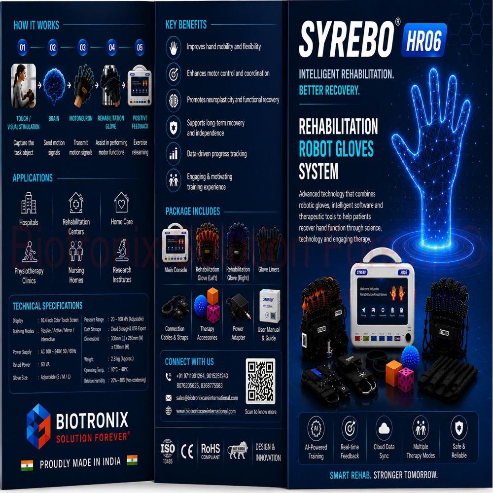 Syrebo C12 Robotic Hand Rehabilitation System For Stroke Recovery Patients