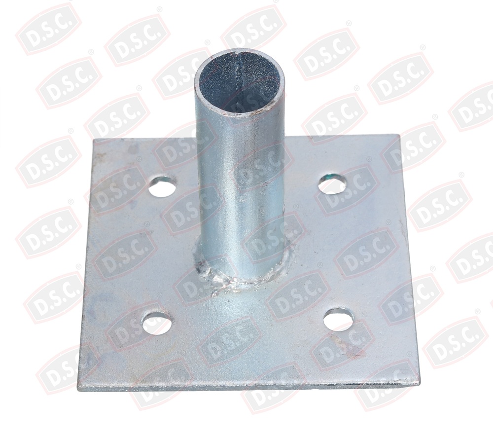 Sole Plate - Mild Steel 150x150 mm, Hot Dip Galvanized | Corrosion Resistant, Anti-Sink, Industrial Precision