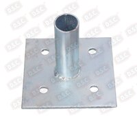 Sole Plate - Mild Steel 150x150 Mm, Hot Dip Galvanized | Corrosion Resistant, Anti-sink, Industrial Precision