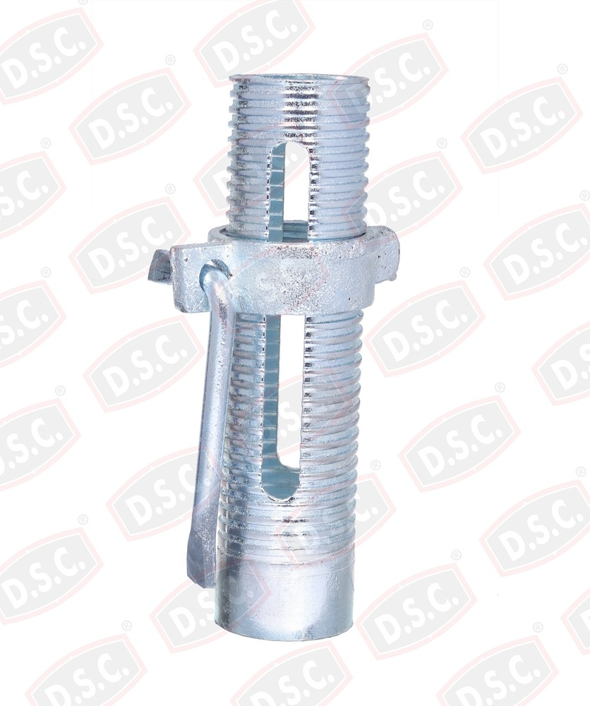 Zinc Planted Prop Sleeve - Steel, Zinc-Plated Finish | Durable Height Adjustment with Pin Support