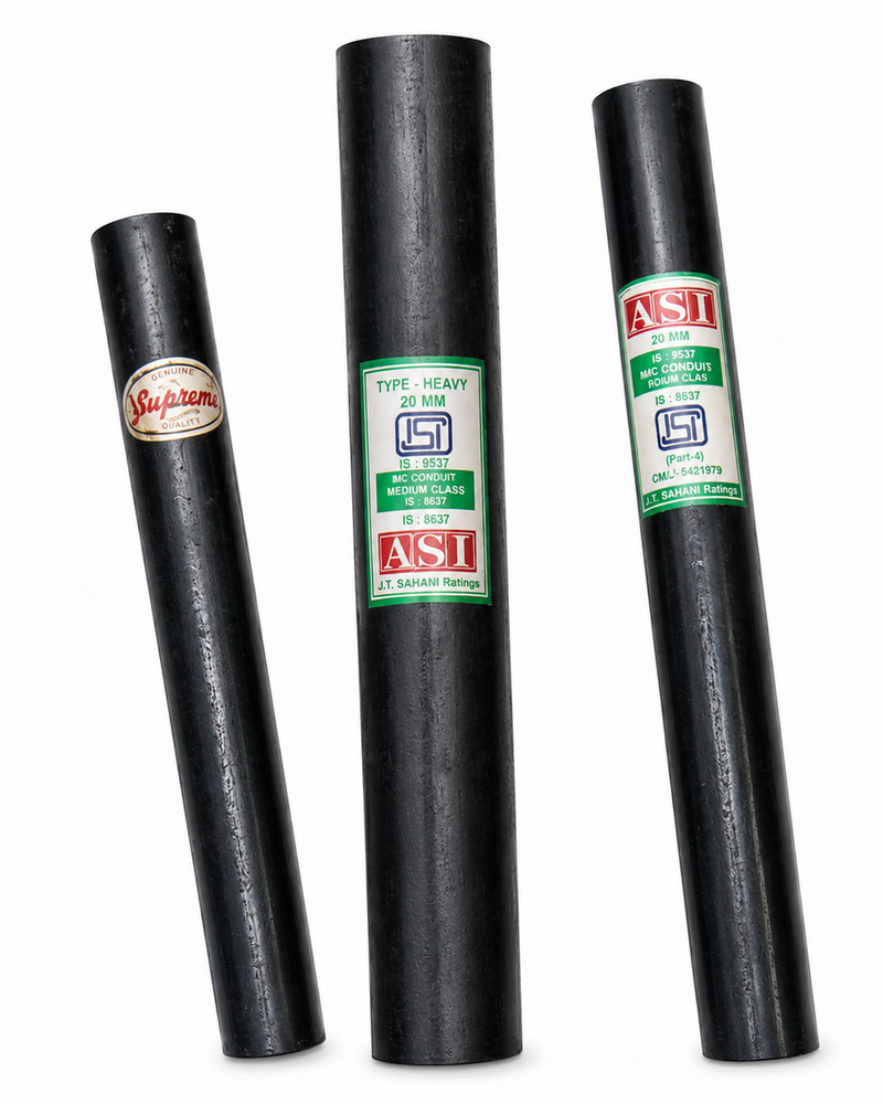 MS Black Conduit Pipe