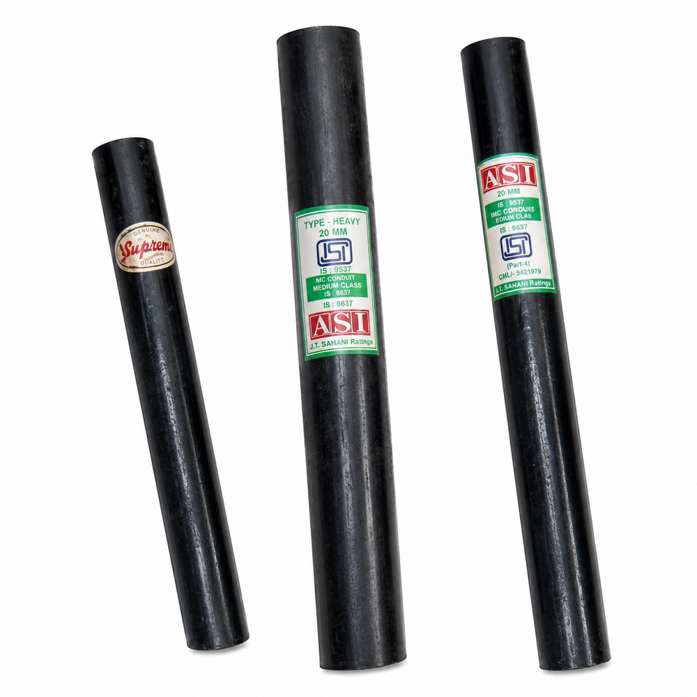 MS Black Conduit Pipe