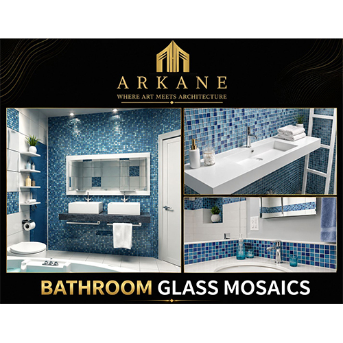 Bathroom Glass Mosaic Tile - Size: Customized Sheet Sizes