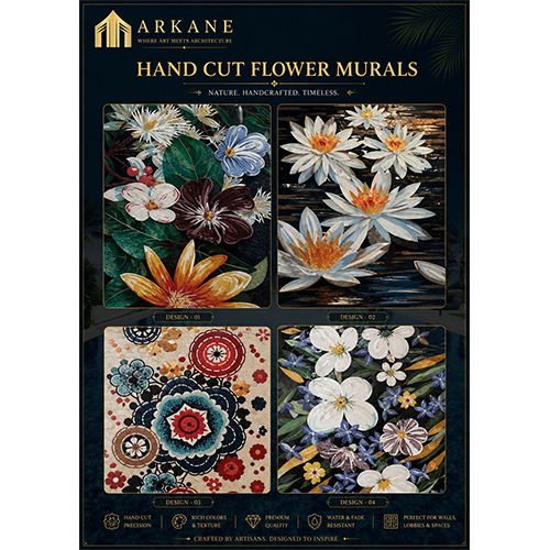 HAND CUT MURAL TILE