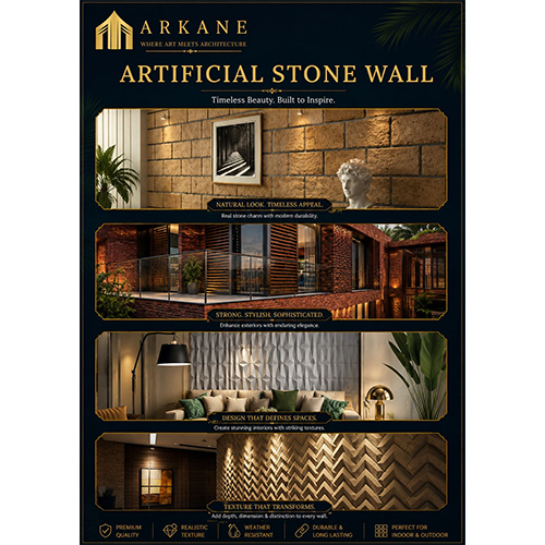 Artificial Stone Wall - Grade: Premium/Architectural Grade