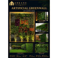 Artificial Green Wall - High-quality Pe Plastic, 40x60 Cm, Natural Green Multi-color, Uv Resistant | Modular Click-lock, Custom Shapes, Outdoor/indoor Use