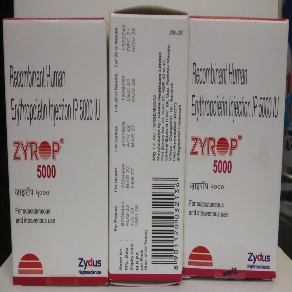 Zyrop 5000 Injection - Application: Clinical