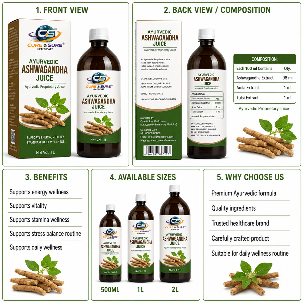 Ayurvedic Ashwagandha Juice Third Party Manufacturing 