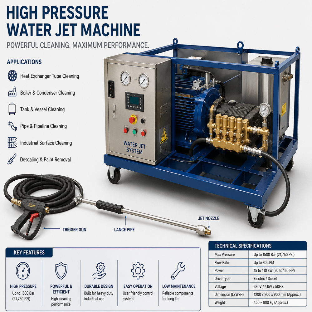 High Pressure Water Jet Machine