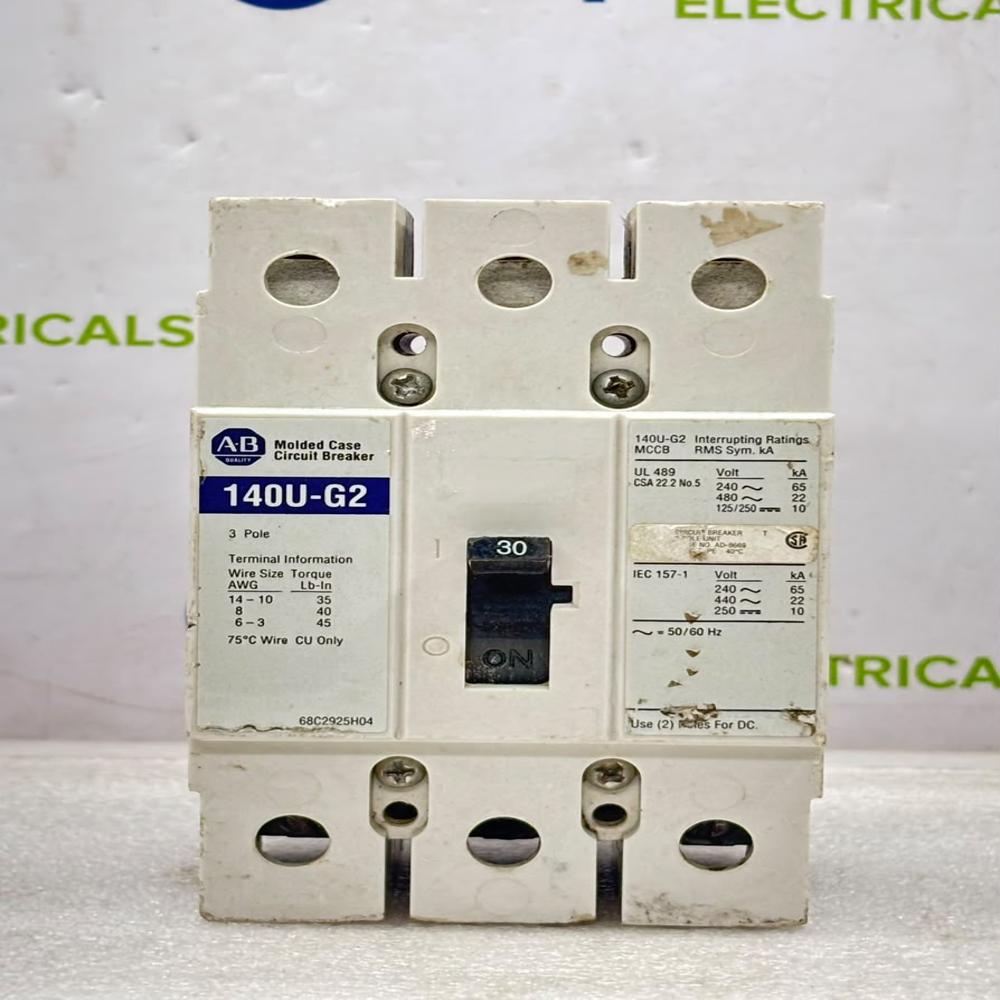 ALLEN-BRADLEY 140U-G2 30A 3POLE MOLDED CASE CIRCUIT BREAKER