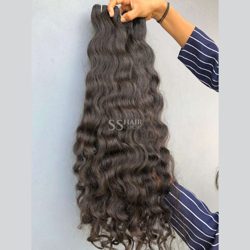 Raw Human Hair Bundles 12-36 | 100gm Indian Weft Hair Extensions