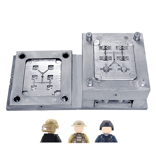 Plastic Moulding Toys Small Part Die Mould for ABS Mini Figures with Holes