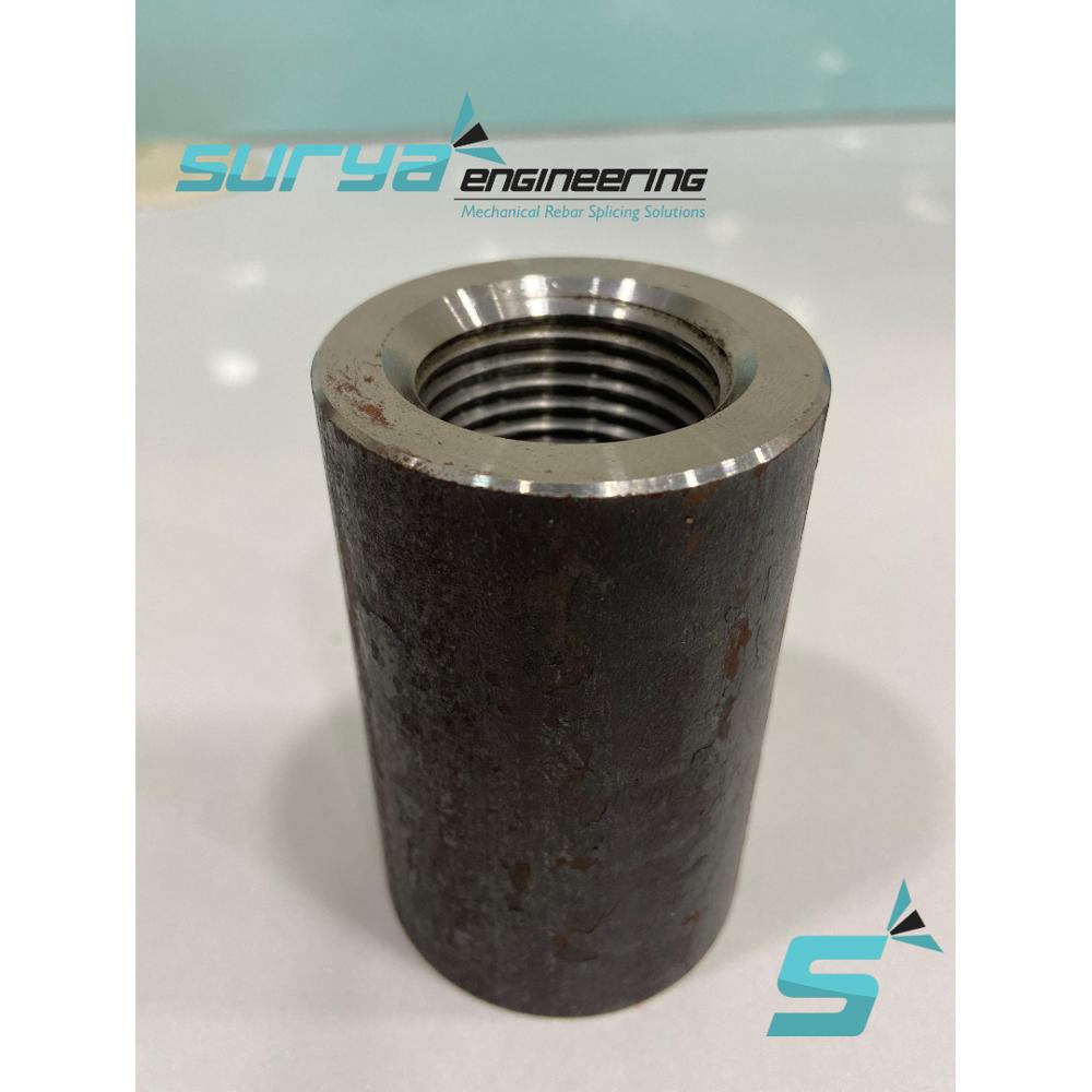 Tmt Bar Rebar Coupler - Color: Black