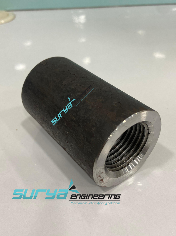 Tmt Bar Rebar Coupler - Color: Black