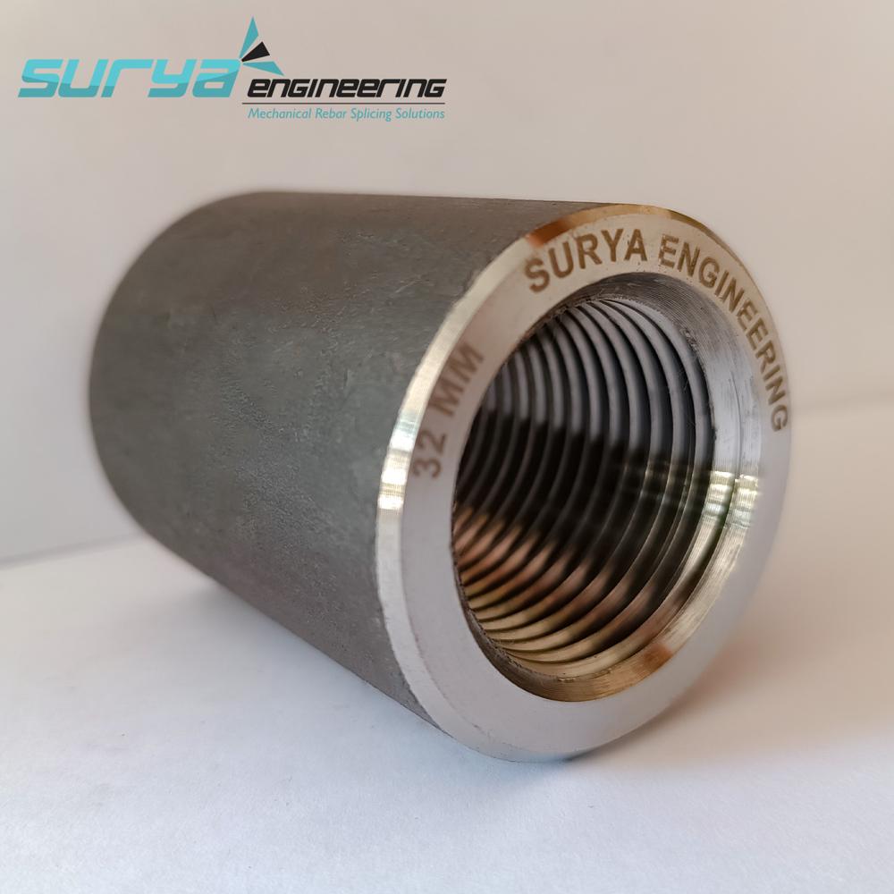 Tmt Bar Rebar Coupler - Color: Black