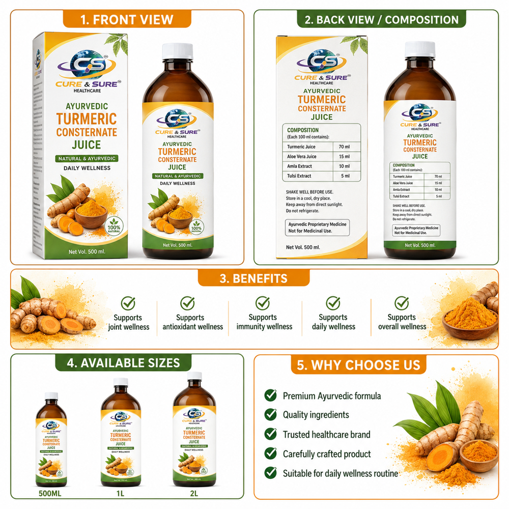Ayurvedic Turmeric Consternate Juice  Third Party Manufacturing 