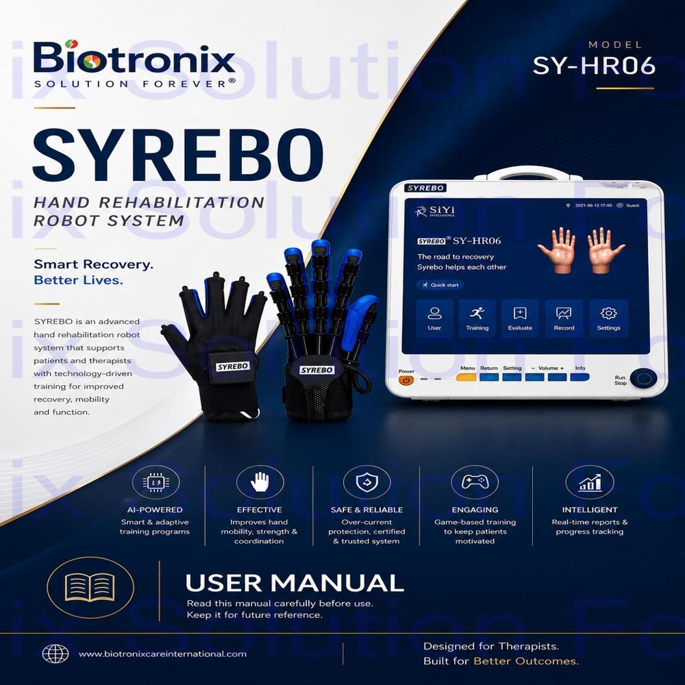 Robotic Hand Rehabilitation Glove For Stroke And Neuro Therapy